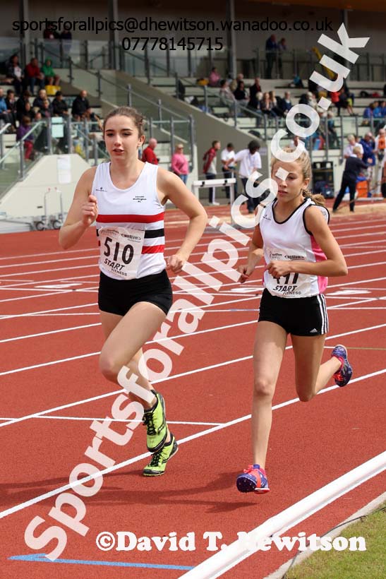 Under-17 womens 3000 metres. Photo: David T. Hewitson/Sports for All Pics